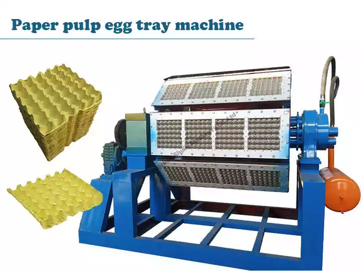 Paper pulp egg tray machine